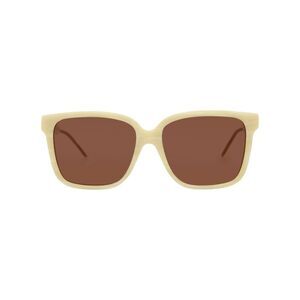 Gucci Square-Frame Acetate Sunglasses Beige Womens
